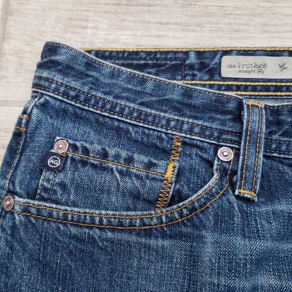 AG Adriano Goldschmied The Protege Jeans Men's Straight Leg Medium Wash 31 - Picture 3 of 9